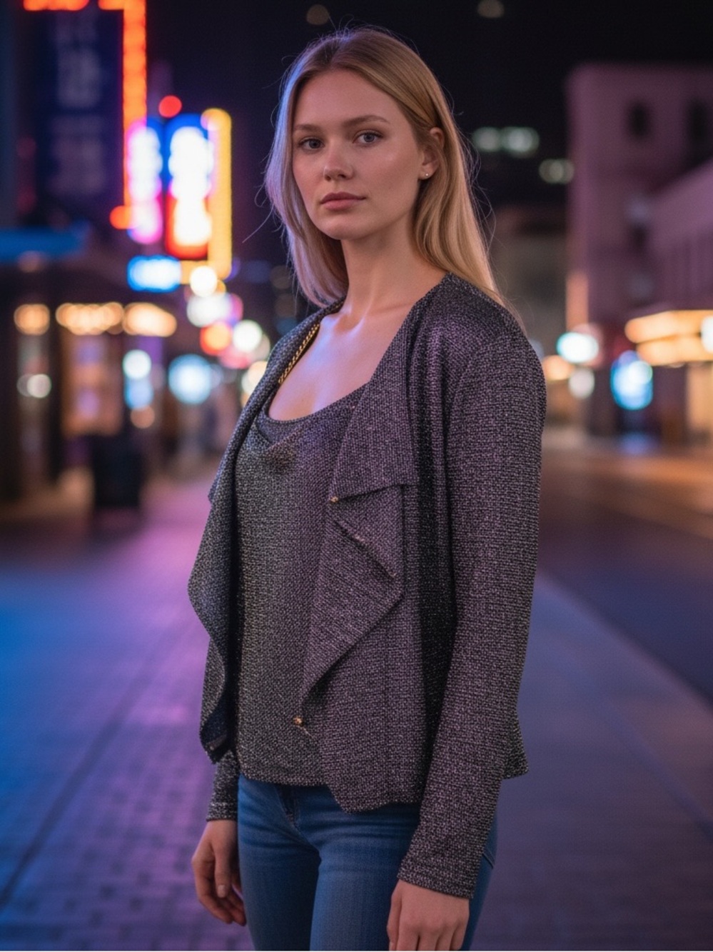 Joseph Ribkoff Metallic Cocktail Jacket and Cami Gold Iridescent Fabulous Set